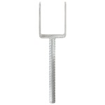 vidaXL Ancore de gard, 6 buc., argintiu, 7x6x30 cm, oțel galvanizat vidaXL Ancore de gard, 6 buc., argintiu, 7x6x30 cm, oțel galvanizat