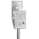 vidaXL Ancore de gard, 6 buc., argintiu, 7x6x30 cm, oțel galvanizat vidaXL Ancore de gard, 6 buc., argintiu, 7x6x30 cm, oțel galvanizat