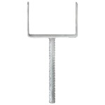 vidaXL Ancore de gard, 6 buc., argintiu, 12x6x30 cm, oțel galvanizat vidaXL Ancore de gard, 6 buc., argintiu, 12x6x30 cm, oțel galvanizat