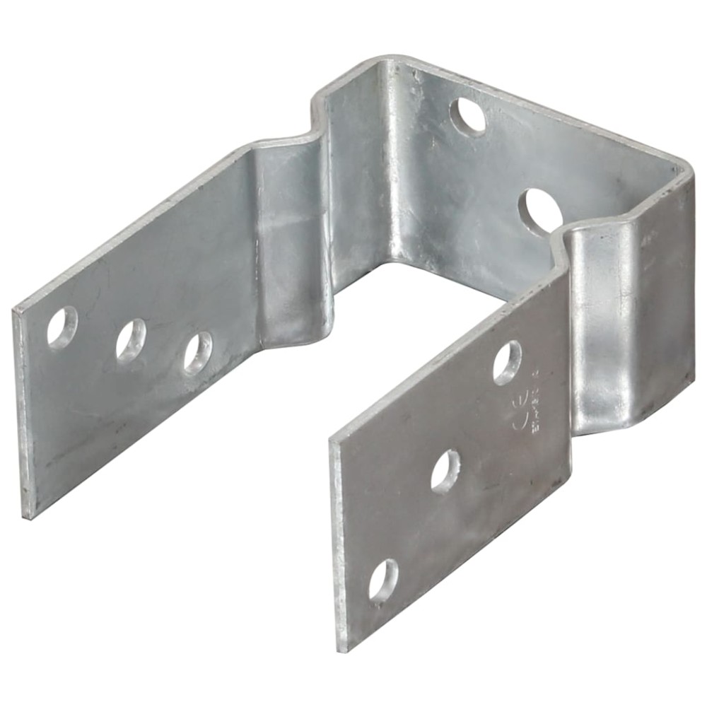 vidaXL Ancore de gard, 12 buc., argintiu, 9x6x15 cm, oțel galvanizat