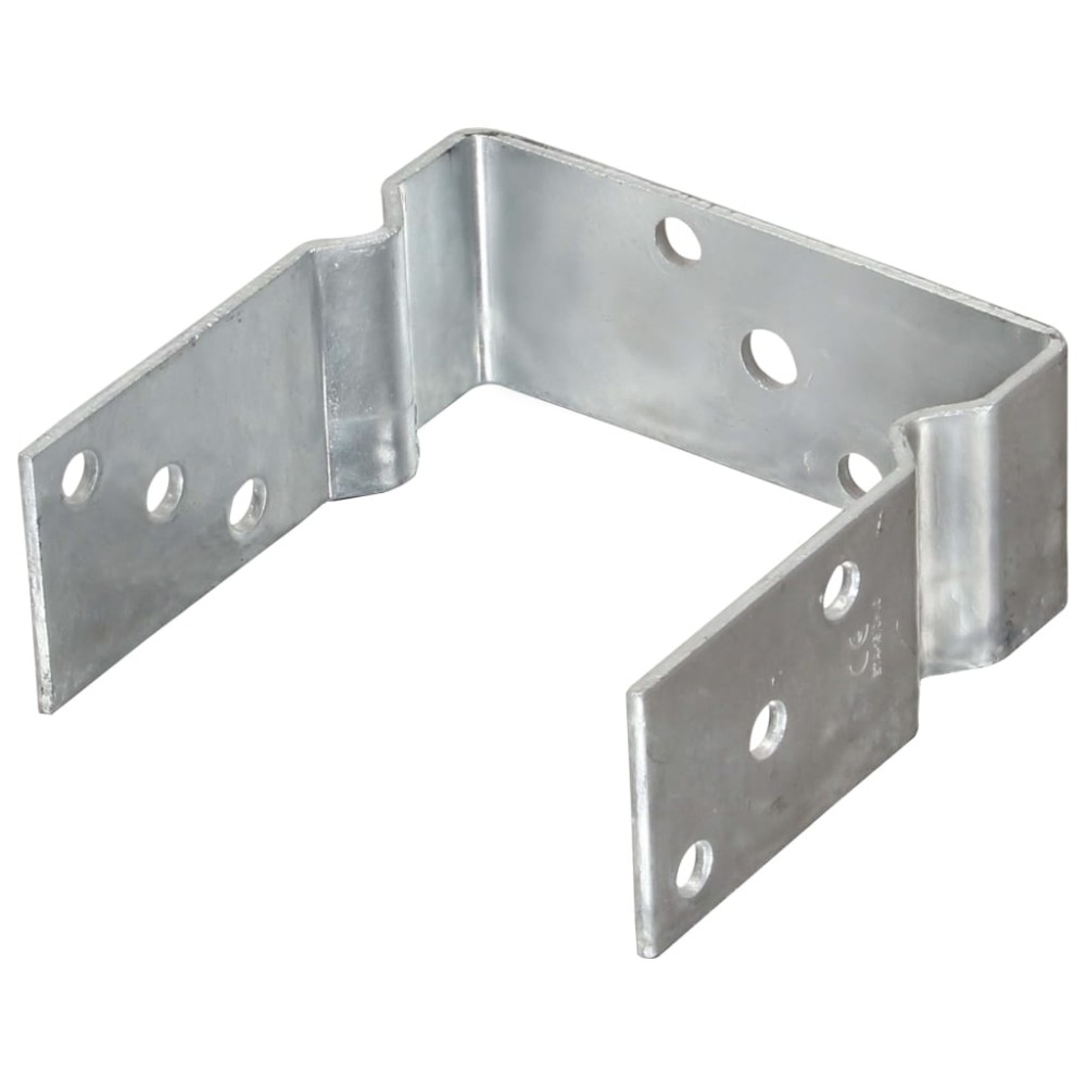 vidaXL Ancore de gard, 6 buc., argintiu, 14x6x15 cm, oțel galvanizat