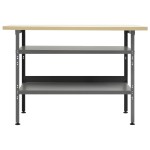 vidaXL Banc de lucru, gri, 120 x 60 x 85 cm, oțel vidaXL Banc de lucru, gri, 120 x 60 x 85 cm, oțel
