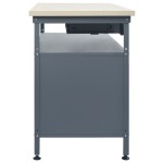 vidaXL Banc de lucru, negru, 120 x 60 x 85 cm, oțel vidaXL Banc de lucru, negru, 120 x 60 x 85 cm, oțel