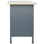vidaXL Banc de lucru, negru, 120 x 60 x 85 cm, oțel vidaXL Banc de lucru, negru, 120 x 60 x 85 cm, oțel