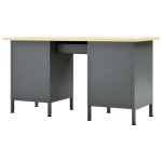 vidaXL Banc de lucru, negru, 160 x 60 x 85 cm, oțel vidaXL Banc de lucru, negru, 160 x 60 x 85 cm, oțel