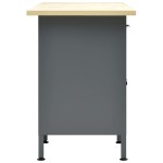 vidaXL Banc de lucru, negru, 160 x 60 x 85 cm, oțel vidaXL Banc de lucru, negru, 160 x 60 x 85 cm, oțel