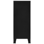 vidaXL Dulap industrial de depozitare, negru, 90x40x100 cm, oțel vidaXL Dulap industrial de depozitare, negru, 90x40x100 cm, oțel