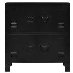 vidaXL Dulap industrial de depozitare, negru, 75x40x80 cm, oțel