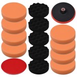 vidaXL Set bureți de lustruire, 14 piese, 150 mm vidaXL Set bureți de lustruire, 14 piese, 150 mm