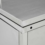 vidaXL Magazie pentru o pubelă, oțel inoxidabil, 240 L vidaXL Magazie pentru o pubelă, oțel inoxidabil, 240 L