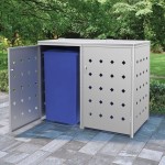 vidaXL Magazie pentru două pubele, oțel inoxidabil, 240 L vidaXL Magazie pentru două pubele, oțel inoxidabil, 240 L
