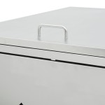 vidaXL Magazie pentru patru pubele, oțel inoxidabil, 240 L vidaXL Magazie pentru patru pubele, oțel inoxidabil, 240 L