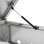 vidaXL Magazie pentru patru pubele, oțel inoxidabil, 240 L vidaXL Magazie pentru patru pubele, oțel inoxidabil, 240 L