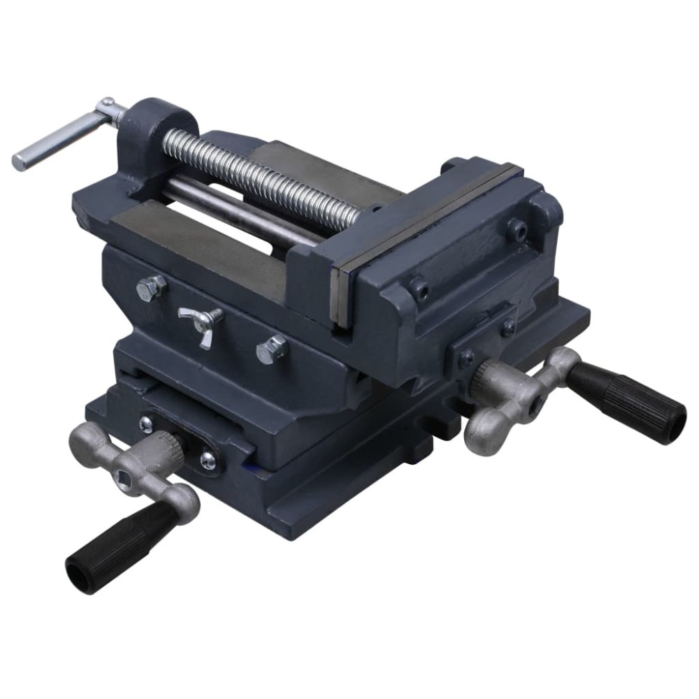 vidaXL Menghină în cruce mașină de găurit, acționare manuală, 127 mm
