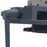 vidaXL Menghină pivotantă, 160 mm, fontă