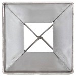 vidaXL Țăruși de sol, 2 buc., argintiu, 7x7x75 cm, oțel galvanizat vidaXL Țăruși de sol, 2 buc., argintiu, 7x7x75 cm, oțel galvanizat