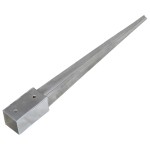 vidaXL Țăruși de sol, 6 buc., argintiu, 7x7x75 cm, oțel galvanizat vidaXL Țăruși de sol, 6 buc., argintiu, 7x7x75 cm, oțel galvanizat