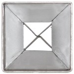 vidaXL Țăruși de sol, 6 buc., argintiu, 7x7x75 cm, oțel galvanizat vidaXL Țăruși de sol, 6 buc., argintiu, 7x7x75 cm, oțel galvanizat
