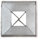 vidaXL Țăruși de sol, 2 buc., argintiu, 7x7x90 cm, oțel galvanizat vidaXL Țăruși de sol, 2 buc., argintiu, 7x7x90 cm, oțel galvanizat