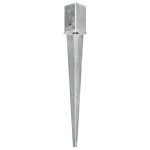 vidaXL Țăruși de sol, 6 buc., argintiu, 8x8x76 cm, oțel galvanizat vidaXL Țăruși de sol, 6 buc., argintiu, 8x8x76 cm, oțel galvanizat