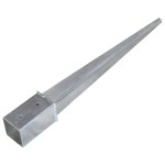 vidaXL Țăruși de sol, 12 buc., argintiu, 8x8x76 cm, oțel galvanizat vidaXL Țăruși de sol, 12 buc., argintiu, 8x8x76 cm, oțel galvanizat