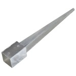 vidaXL Țăruși de sol, 6 buc., argintiu, 9x9x75 cm, oțel galvanizat vidaXL Țăruși de sol, 6 buc., argintiu, 9x9x75 cm, oțel galvanizat