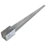 vidaXL Țăruși de sol, 6 buc., argintiu, 9x9x90 cm, oțel galvanizat vidaXL Țăruși de sol, 6 buc., argintiu, 9x9x90 cm, oțel galvanizat