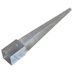 vidaXL Țăruși de sol, 6 buc., argintiu, 10x10x76 cm, oțel galvanizat vidaXL Țăruși de sol, 6 buc., argintiu, 10x10x76 cm, oțel galvanizat