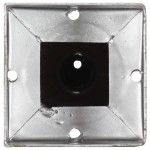 vidaXL Țăruși de sol, 2 buc., argintiu, 9x9x56 cm, oțel galvanizat vidaXL Țăruși de sol, 2 buc., argintiu, 9x9x56 cm, oțel galvanizat