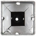 vidaXL Țăruși de sol, 6 buc., argintiu, 10x10x57 cm, oțel galvanizat vidaXL Țăruși de sol, 6 buc., argintiu, 10x10x57 cm, oțel galvanizat