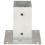 vidaXL Suporți stâlp, 4 buc., metal galvanizat, 71 mm vidaXL Suporți stâlp, 4 buc., metal galvanizat, 71 mm