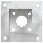vidaXL Suporți stâlp, 4 buc., metal galvanizat, 71 mm vidaXL Suporți stâlp, 4 buc., metal galvanizat, 71 mm