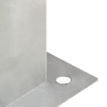 vidaXL Suporți stâlp, 4 buc., metal galvanizat, 71 mm vidaXL Suporți stâlp, 4 buc., metal galvanizat, 71 mm