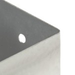 vidaXL Suporți stâlp, 4 buc., metal galvanizat, 71 mm vidaXL Suporți stâlp, 4 buc., metal galvanizat, 71 mm