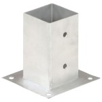 vidaXL Suporți stâlp, 4 buc., metal galvanizat, 81 mm vidaXL Suporți stâlp, 4 buc., metal galvanizat, 81 mm
