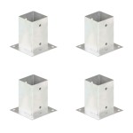 vidaXL Suporți stâlp, 4 buc., metal galvanizat, 91 mm