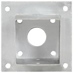 vidaXL Suporți stâlp, 4 buc., metal galvanizat, 91 mm