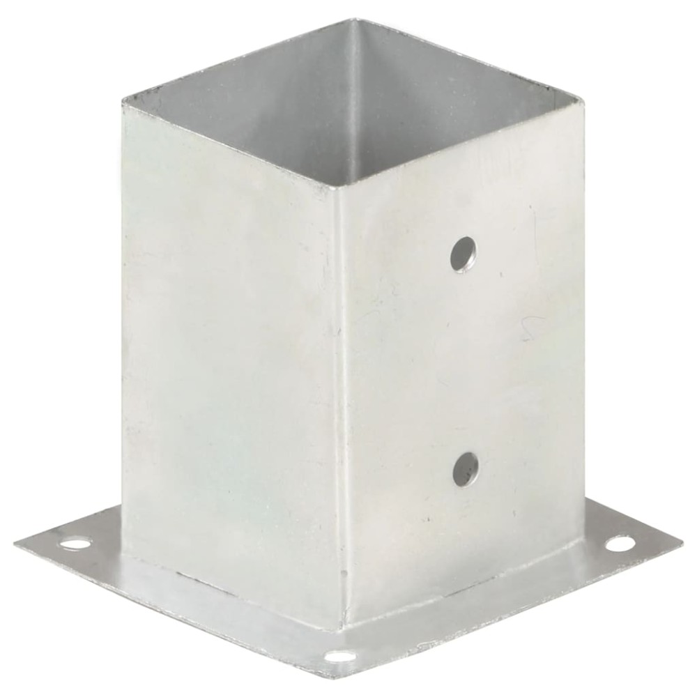 vidaXL Suporturi stâlp, 4 buc., 101 mm, metal galvanizat
