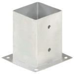 vidaXL Suporturi stâlp, 4 buc., 101 mm, metal galvanizat vidaXL Suporturi stâlp, 4 buc., 101 mm, metal galvanizat