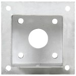 vidaXL Suporturi stâlp, 4 buc., 101 mm, metal galvanizat vidaXL Suporturi stâlp, 4 buc., 101 mm, metal galvanizat