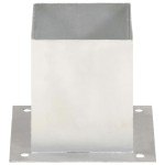 vidaXL Suporți stâlp, 4 buc., metal galvanizat, 121 mm vidaXL Suporți stâlp, 4 buc., metal galvanizat, 121 mm