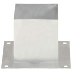 vidaXL Suporți stâlp, 4 buc., metal galvanizat, 141 mm vidaXL Suporți stâlp, 4 buc., metal galvanizat, 141 mm