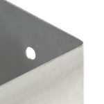 vidaXL Suporți stâlp, 4 buc., metal galvanizat, 141 mm vidaXL Suporți stâlp, 4 buc., metal galvanizat, 141 mm