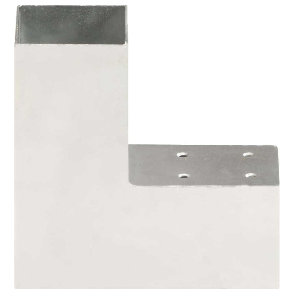 vidaXL Conector de grindă, formă L, 71 x 71 mm, metal galvanizat