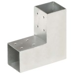 vidaXL Conector de grindă, formă L, 71 x 71 mm, metal galvanizat vidaXL Conector de grindă, formă L, 71 x 71 mm, metal galvanizat