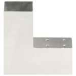 vidaXL Conectori de grindă, formă L, 4 buc, 71x71 mm, metal galvanizat vidaXL Conectori de grindă, formă L, 4 buc, 71x71 mm, metal galvanizat