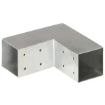 vidaXL Conectori de grindă, formă L, 4 buc, 71x71 mm, metal galvanizat vidaXL Conectori de grindă, formă L, 4 buc, 71x71 mm, metal galvanizat