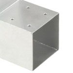 vidaXL Conectori de grindă, formă L, 4 buc, 71x71 mm, metal galvanizat vidaXL Conectori de grindă, formă L, 4 buc, 71x71 mm, metal galvanizat