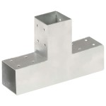 vidaXL Conector de grindă, formă T, 71 x 71 mm, metal galvanizat vidaXL Conector de grindă, formă T, 71 x 71 mm, metal galvanizat