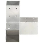 vidaXL Conectori de grindă, formă Y, 4 buc, 71x71 mm, metal galvanizat vidaXL Conectori de grindă, formă Y, 4 buc, 71x71 mm, metal galvanizat